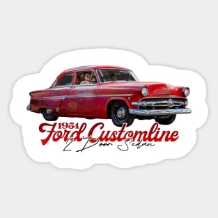 1954 Ford Customline 2 Door Sedan Sticker